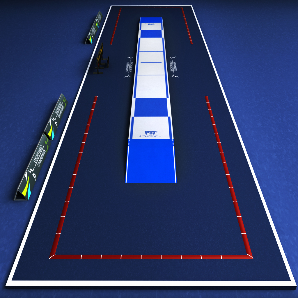 Fencing piste arena low poly by kr3atura 3DOcean